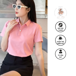 áo polo màu hồng 