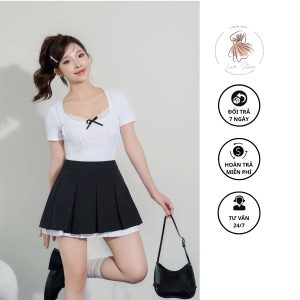 Chân váy xếp ly ngắn học sinh