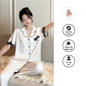 Pijama_lụa_nữ_tay_ngắn_kèm_quần_dài