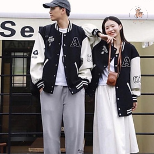 Áo khoác bomber cặp nam nữ