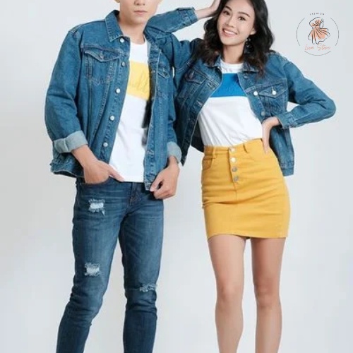 Áo khoác cặp đôi jeans nam nữ