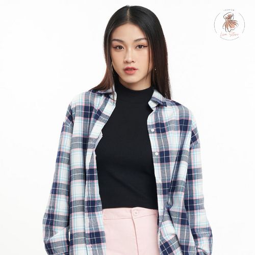 Style áo sơ mi khoác ngoài nữ