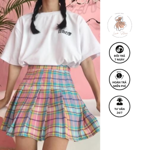 Mẫu áo mặc với chân váy xoè áo phông